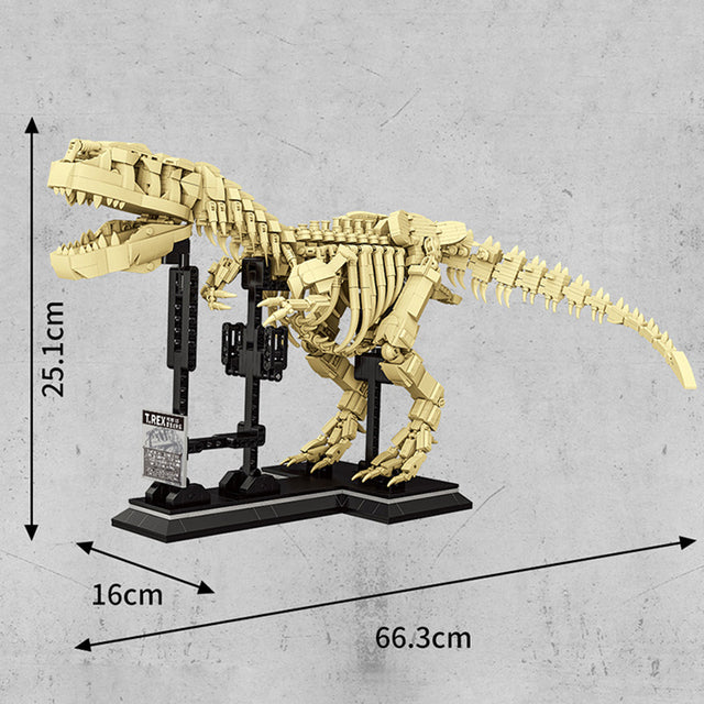 Fossile Bausteine ​​für T-Rex-Dinosaurier