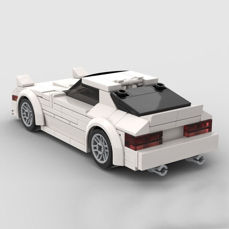 Zusammengebauter Roadster, kompatibel mit Lego-Modellauto