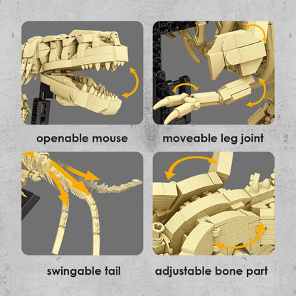 Fossile Bausteine ​​für T-Rex-Dinosaurier