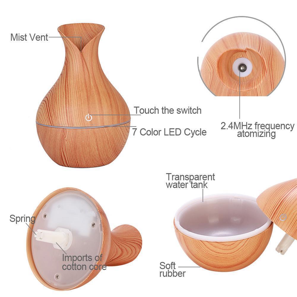 Wooden Vase Shape Humidifier