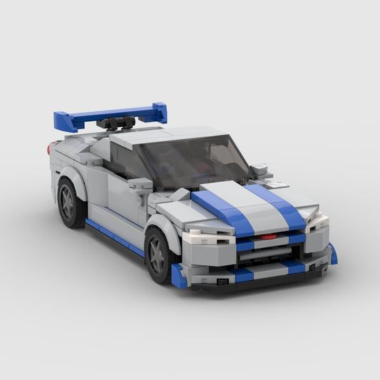 Racing Brick Spielzeugauto Nissan GTR R34