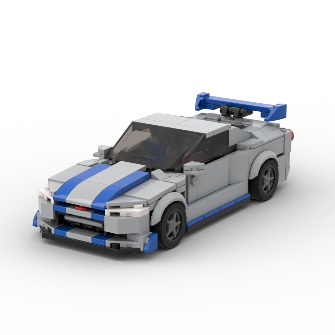 Racing Brick Spielzeugauto Nissan GTR R34