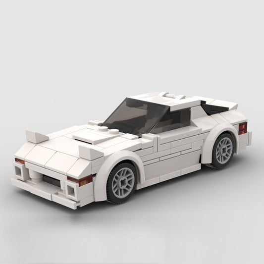 Zusammengebauter Roadster, kompatibel mit Lego-Modellauto